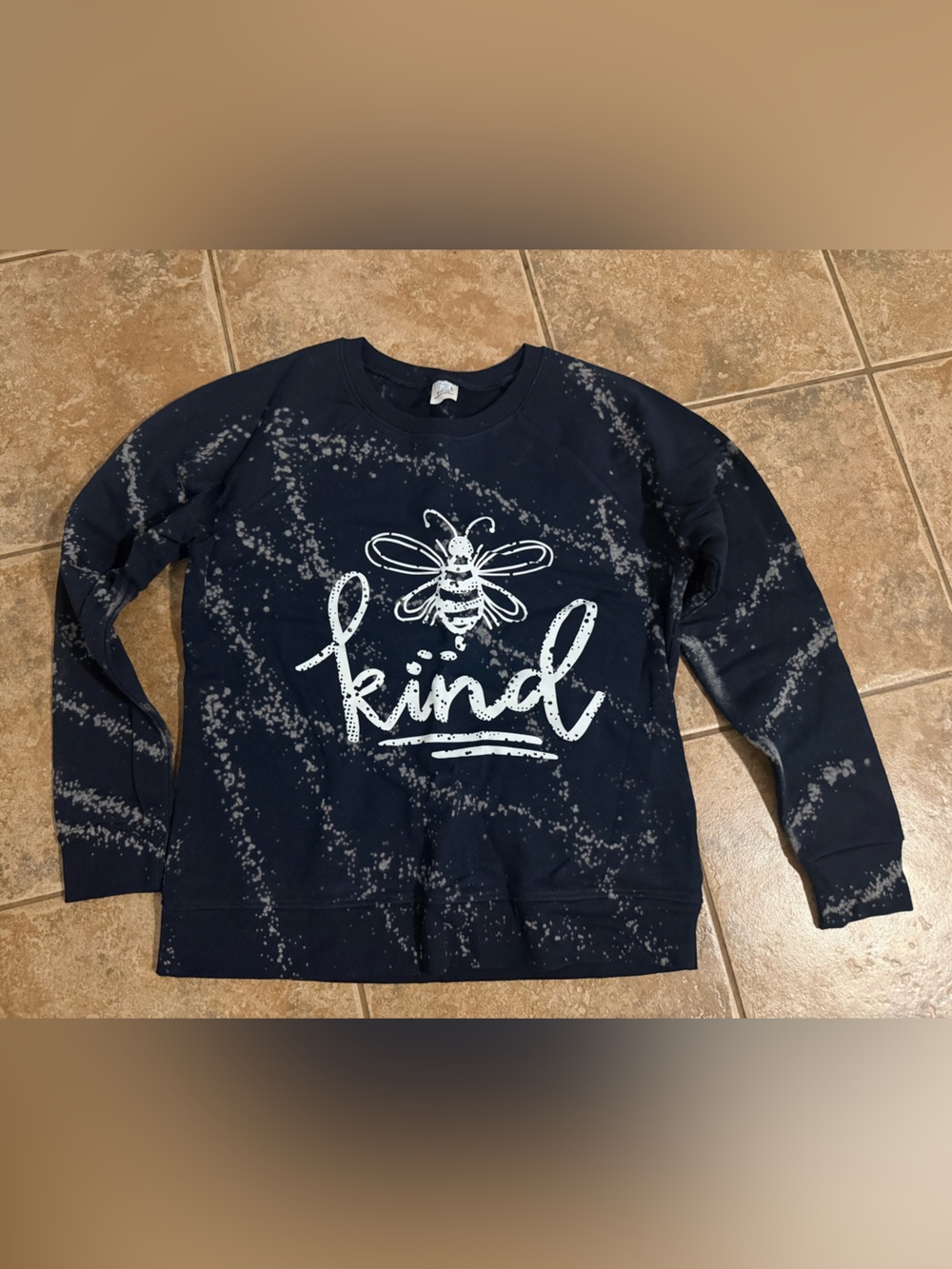 Time and Tru Navy Crewneck Sweatshirt